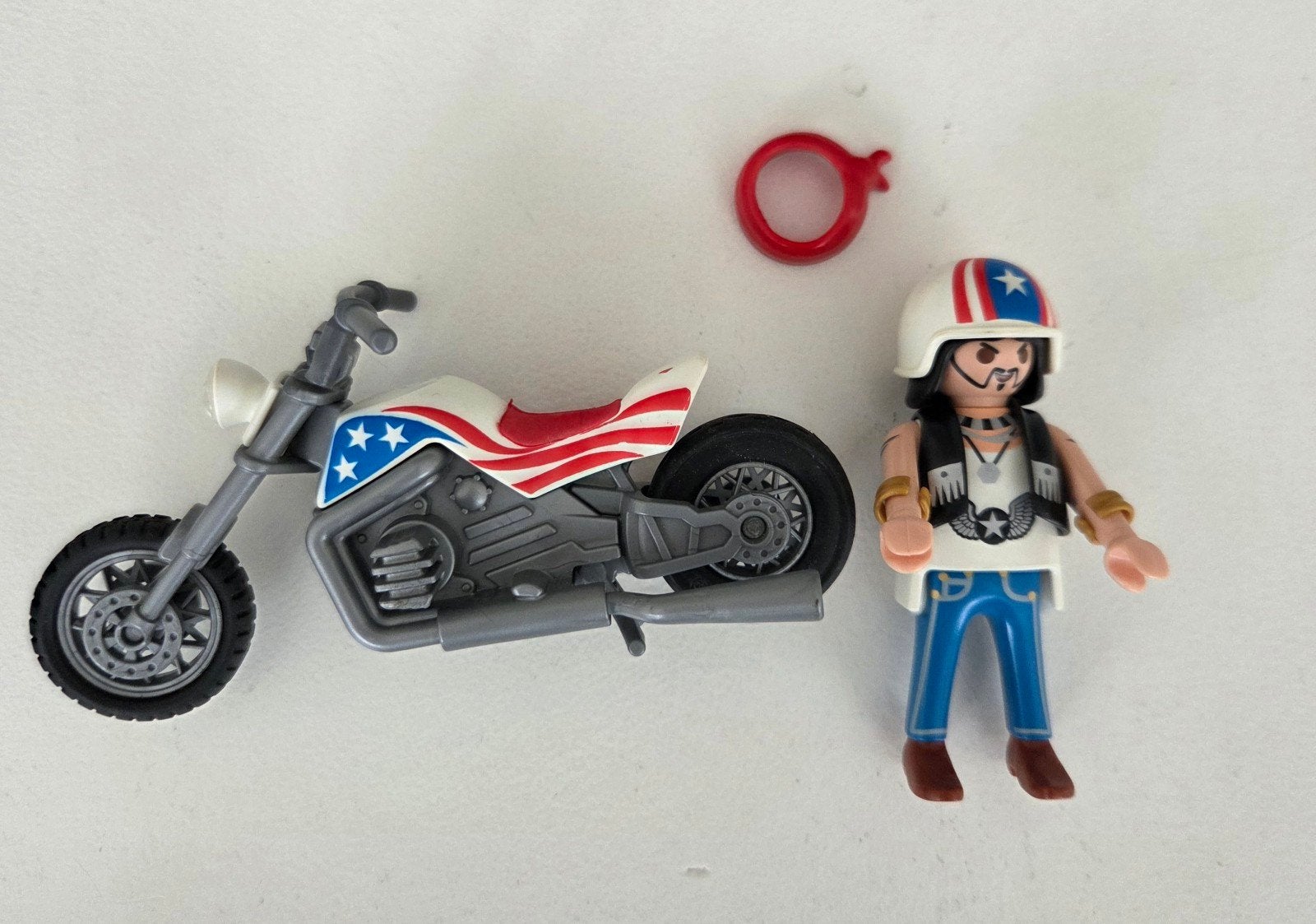 Playmobil Motorrijder met chopper - 5280, Ophalen, Zo goed als nieuw, Complete set