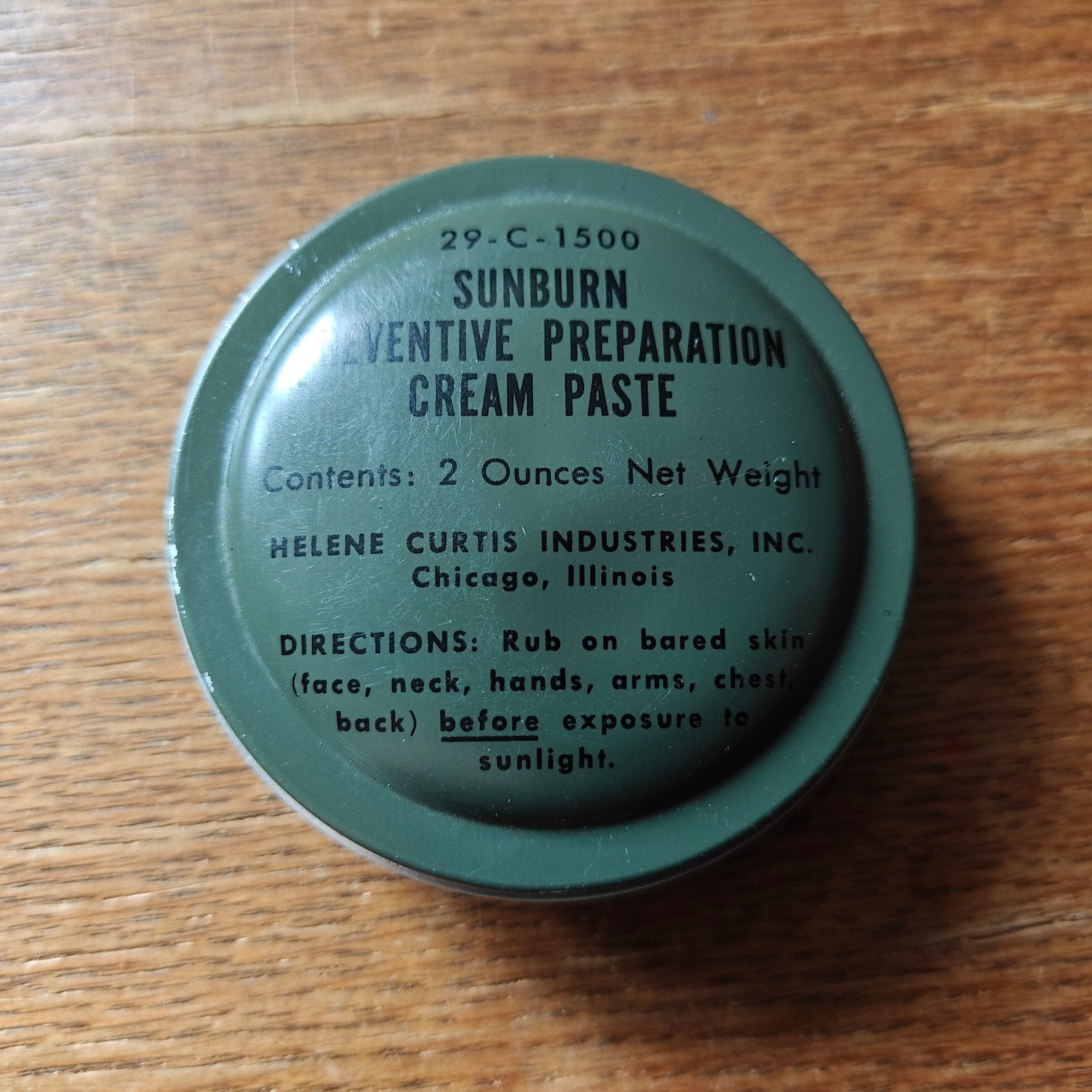 Korea Oorlog US zonnebrand creme, Ophalen of Verzenden, Landmacht, Amerika