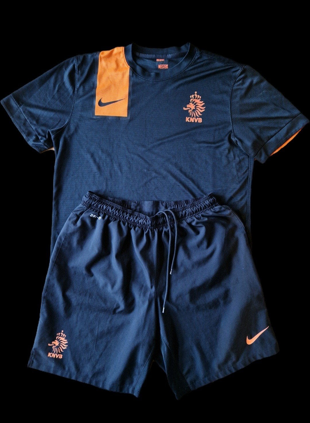 Nederlands elftal tenue 2012 Oranje KNVB shirt + broekje XL, Zwart, Nike, Maat 56/58 (XL), Ophalen of Verzenden