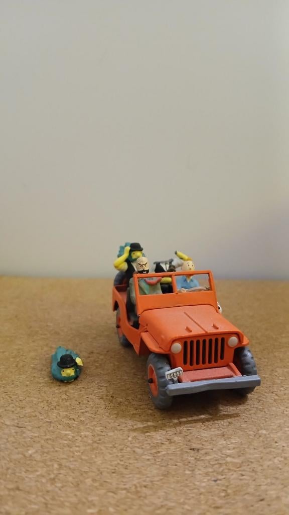 Kuifje auto, Jeep in de Woestijn 1:24, Ophalen, Gebruikt, Auto, Overige merken