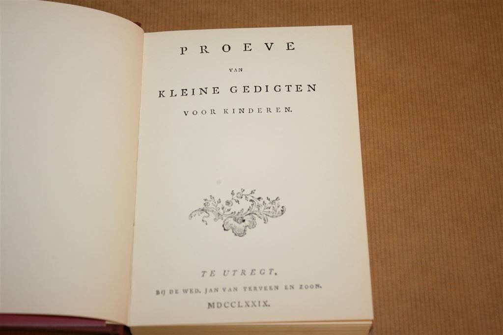 Kleine Gedigten voor Kinderen — Van Alphen, Facsimile Uitg., Ophalen of Verzenden, Gelezen