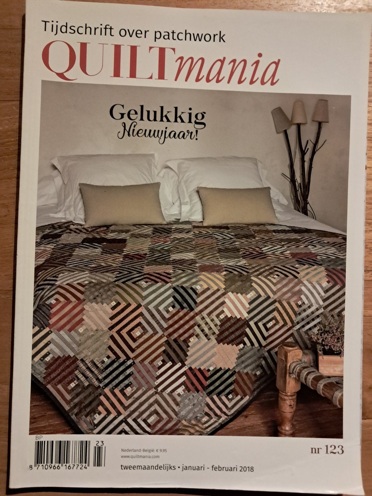 Quiltmania nr. 123 - Januari/Februari 2018, Boeken, Gelezen, Ophalen of Verzenden, Quiltmania, Borduren en Naaien
