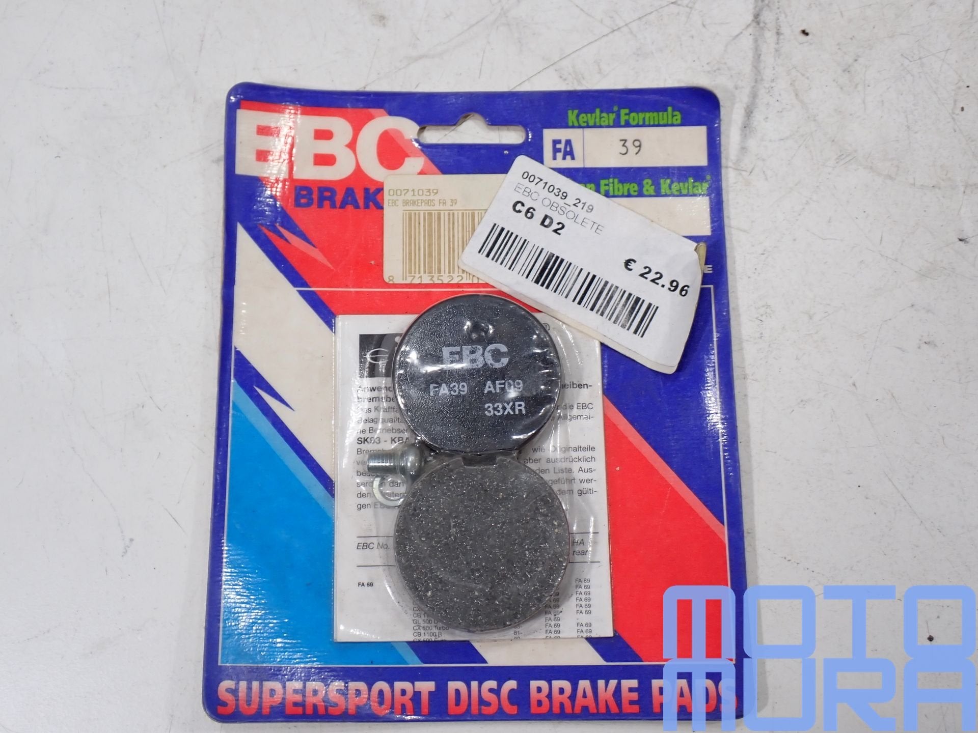 EBC FA039 Remblokken voor Kawasaki KH125 Z200 Suzuki GT50 ZR, -, -, Nieuw, Ophalen of Verzenden