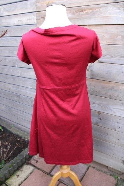 Doorknoopjurk donkerrood Cora Kemperman mt S Vaste prijs, Ophalen of Verzenden, Knielengte, Maat 36 (S), Rood