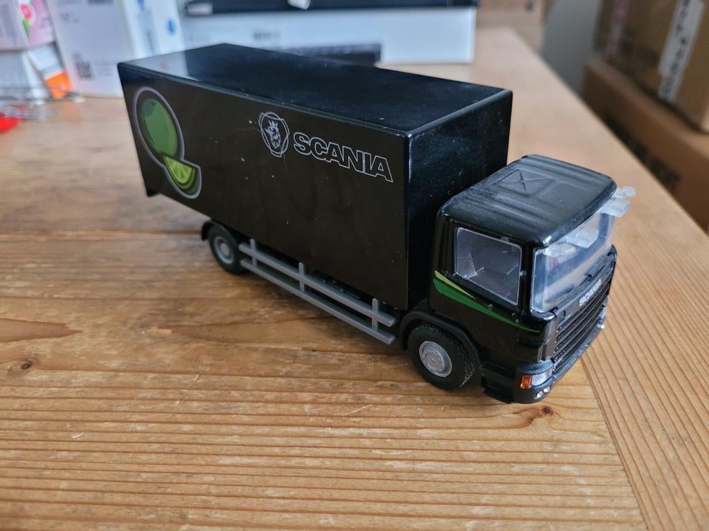 Scania bakwagen demo, Hobby en Vrije tijd, Modelauto's | 1:50, Zo goed als nieuw, L, Lion, L