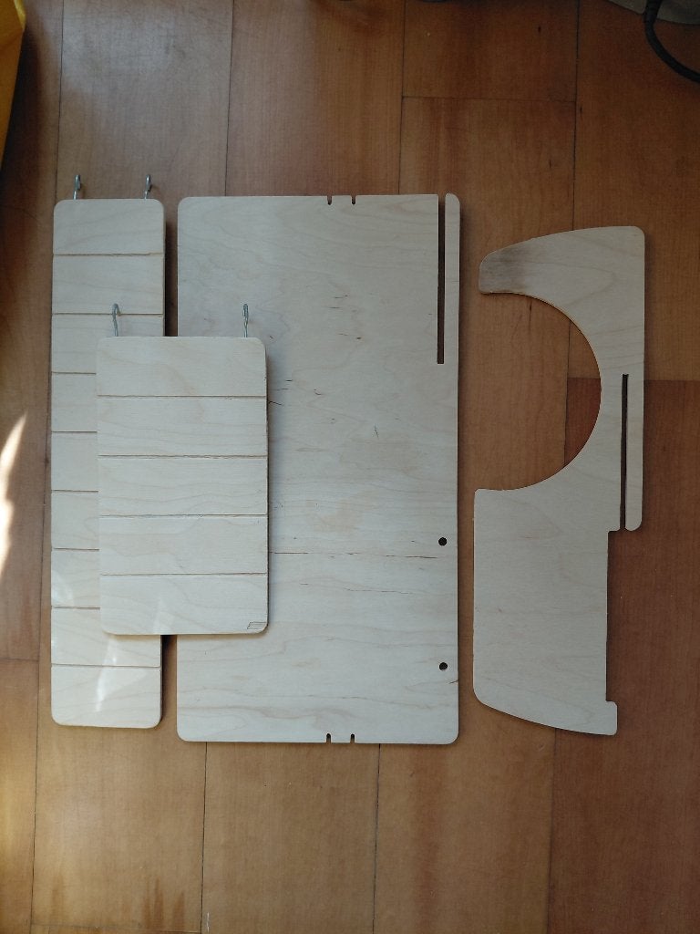 Houten verdiepingset / plankenset voor ZOLUX NEO/NEVO kooi, Dieren en Toebehoren, Kooi, Minder dan 75 cm, Zo goed als nieuw, Ophalen