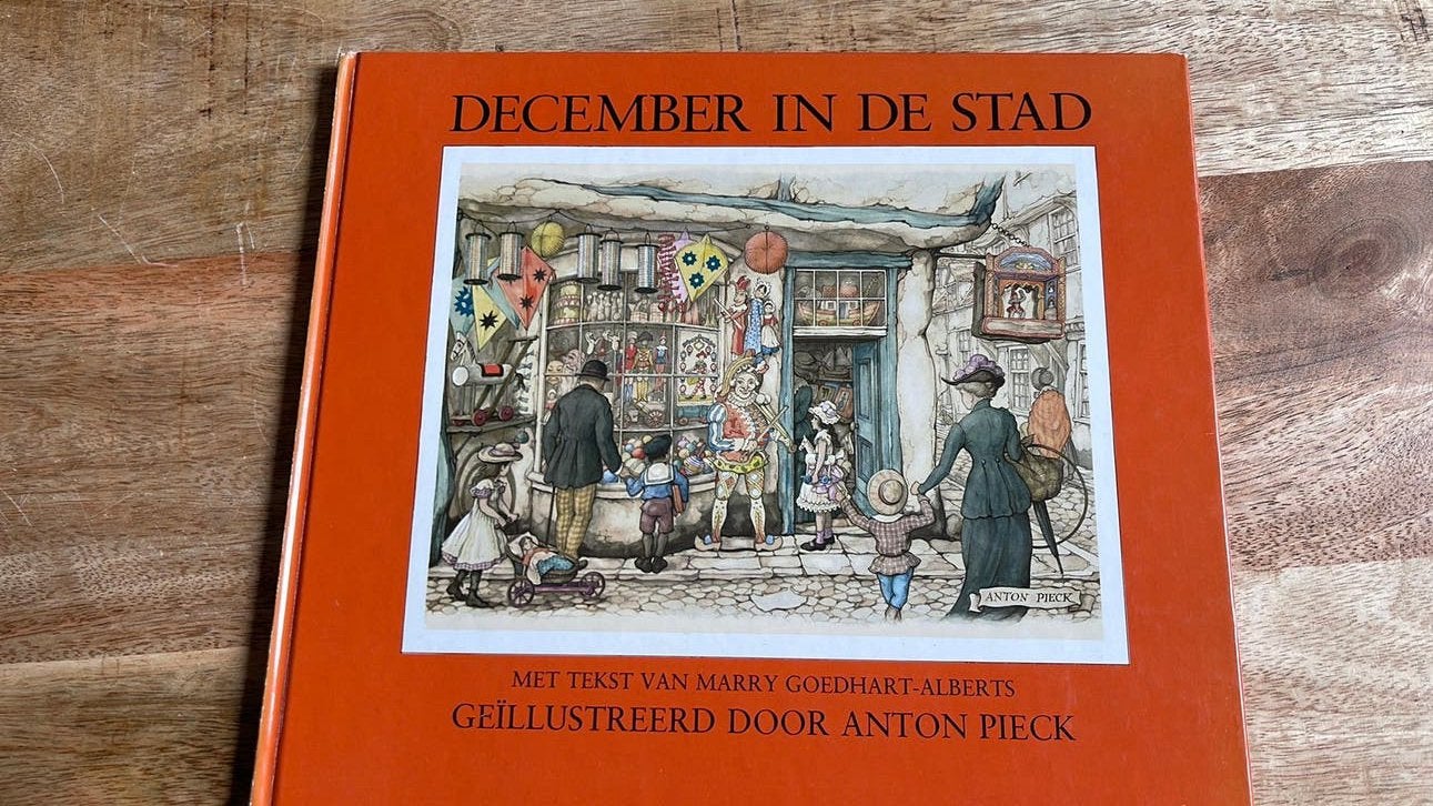 December in de stad. Anton Pieck illustraties, Ophalen of Verzenden, Zo goed als nieuw