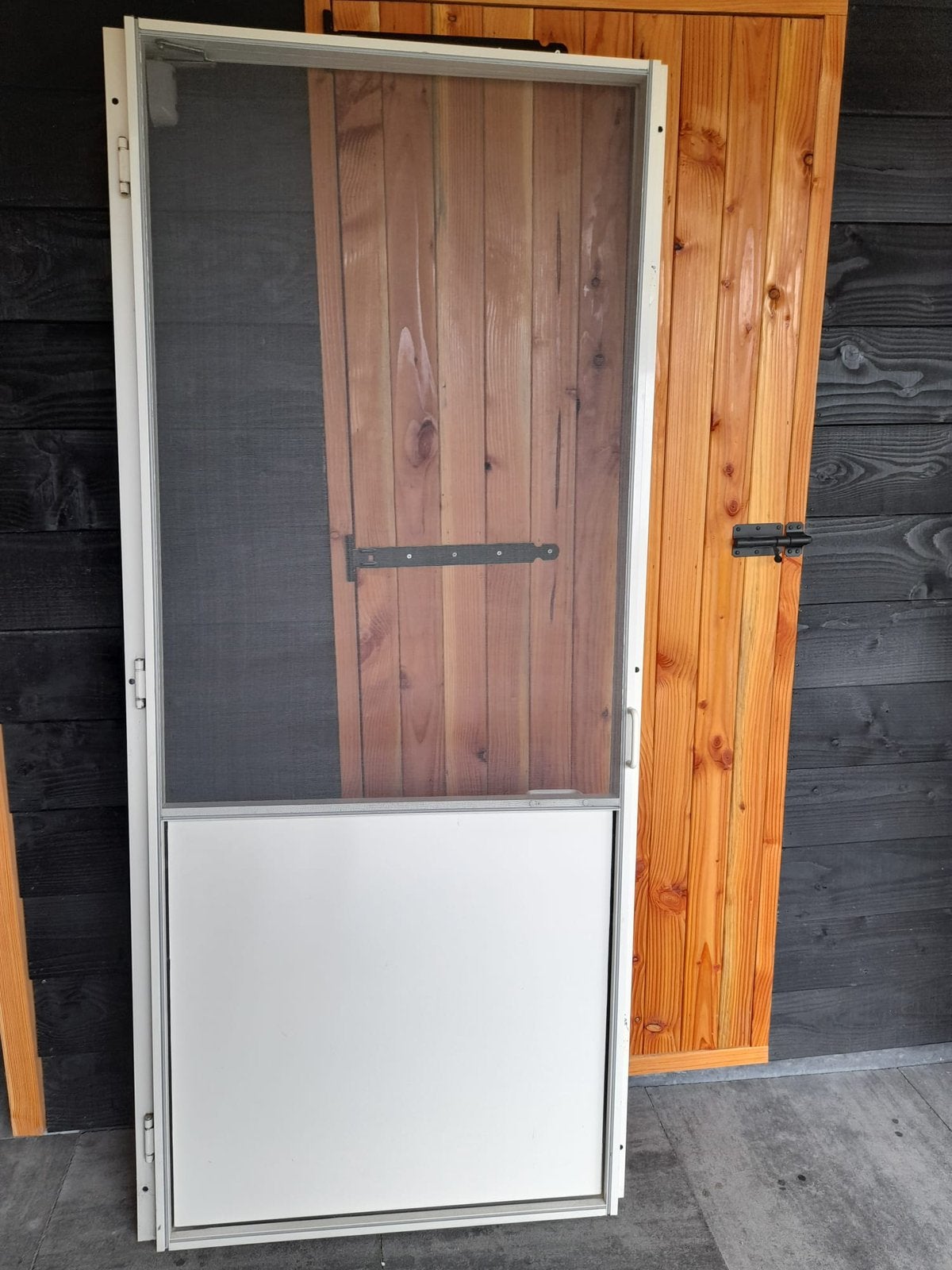 Hordeur, Ophalen, Kunststof, Gebruikt, 80 tot 100 cm