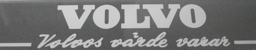Sticker met tekst. Volvo;s varde varar . Volvo . Pv544, Ophalen of Verzenden, Nieuw
