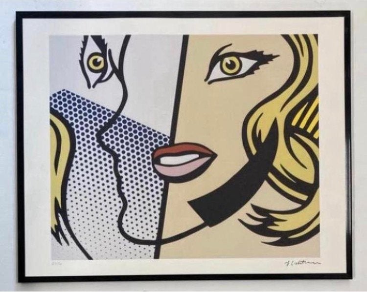 Roy Lichtenstein : lithografie met certificaat, Antiek en Kunst, Ophalen of Verzenden