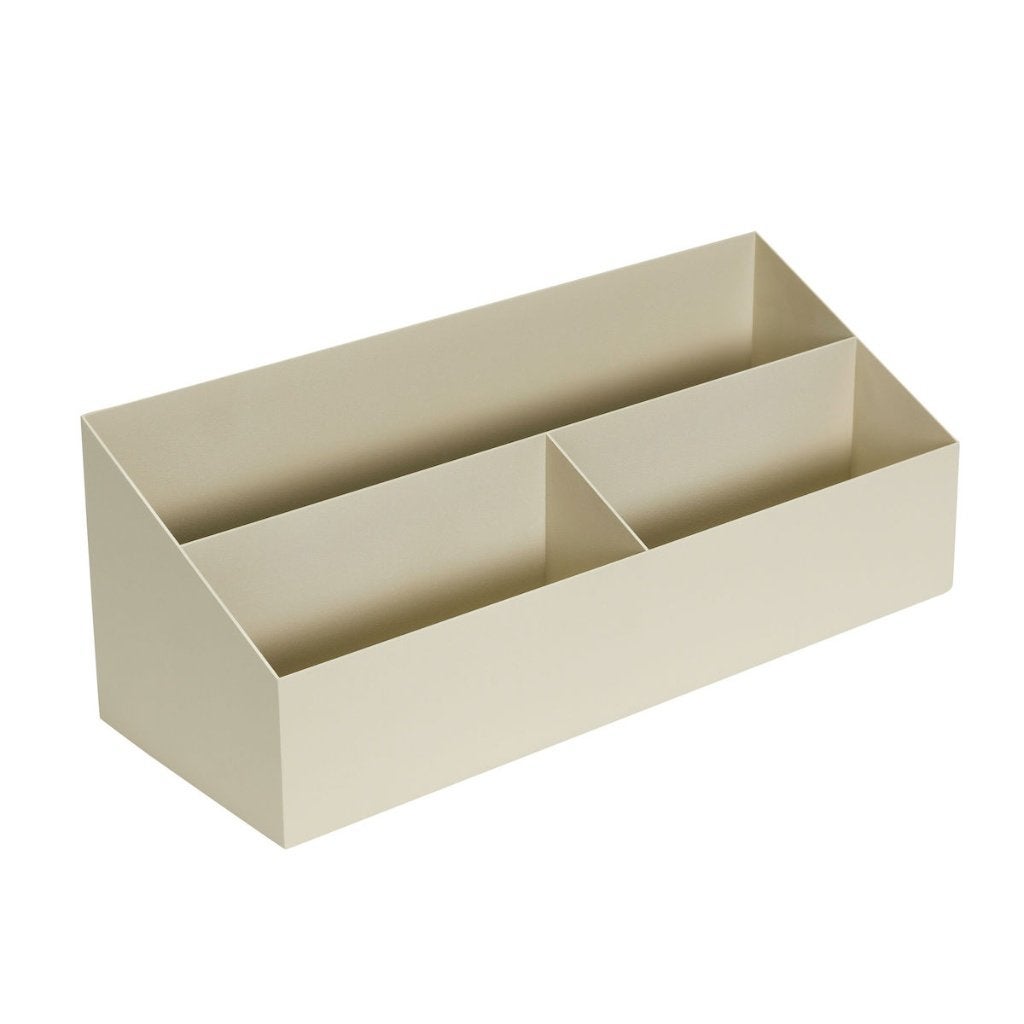 Hubsch bureau organizer staal grijs/groen 15x40x15cm NIEUW!, Diversen, Ophalen of Verzenden, Nieuw