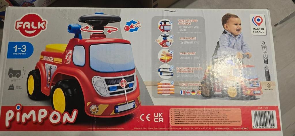 Falk loopauto Brandweer, Ophalen of Verzenden, Nieuw