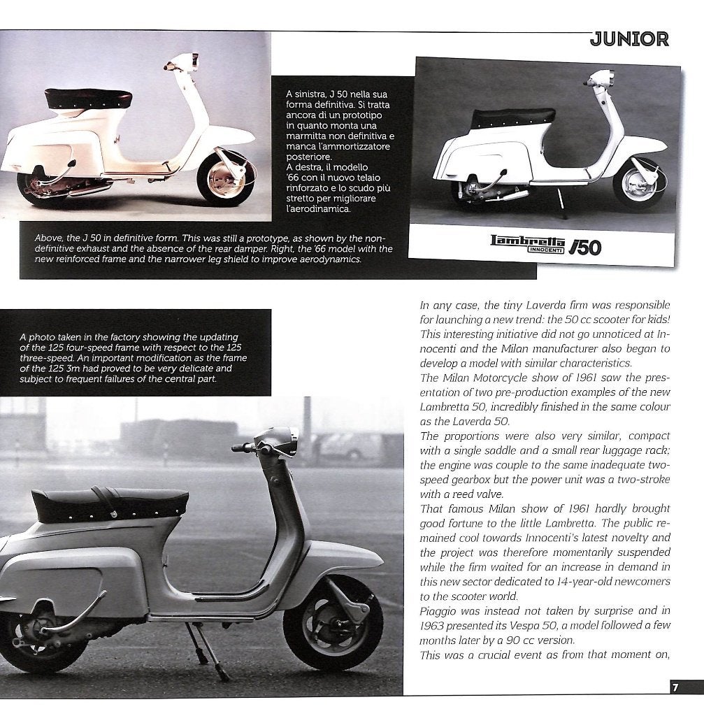 LAMBRETTA JUNIOR - 50, 100, 125, Verzenden, Nieuw, Vittorio Tessera, Merk of Model