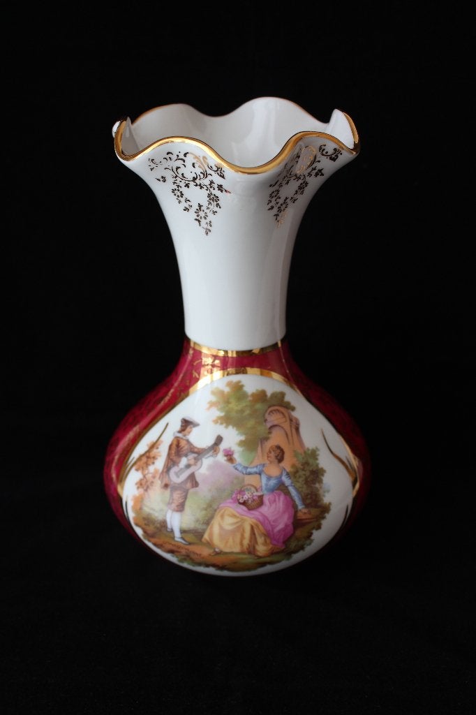 Vintage Limoges Fragonard groot vaas, Antiek en Kunst, Antiek | Porselein, Ophalen of Verzenden