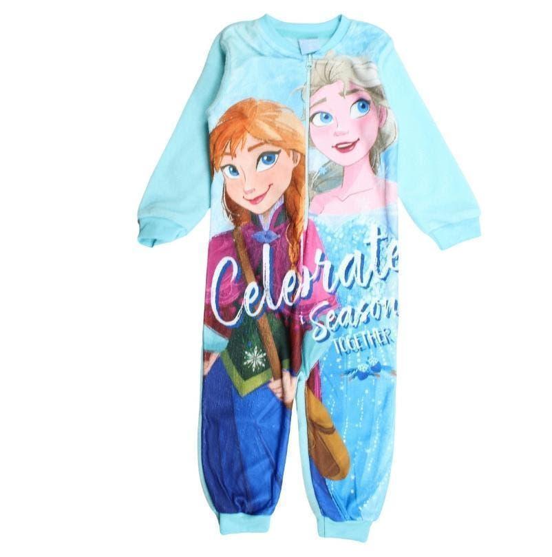 Disney Frozen fleece Onesie - Maat 92 - 98 - 116 - 128, Nacht- of Onderkleding, Disney Frozen, Meisje, Nieuw