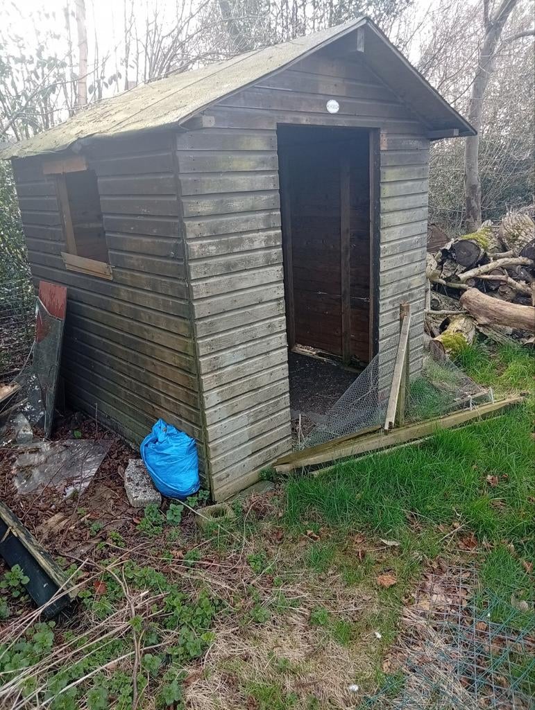 Binnen hok voor Kippen., Ophalen