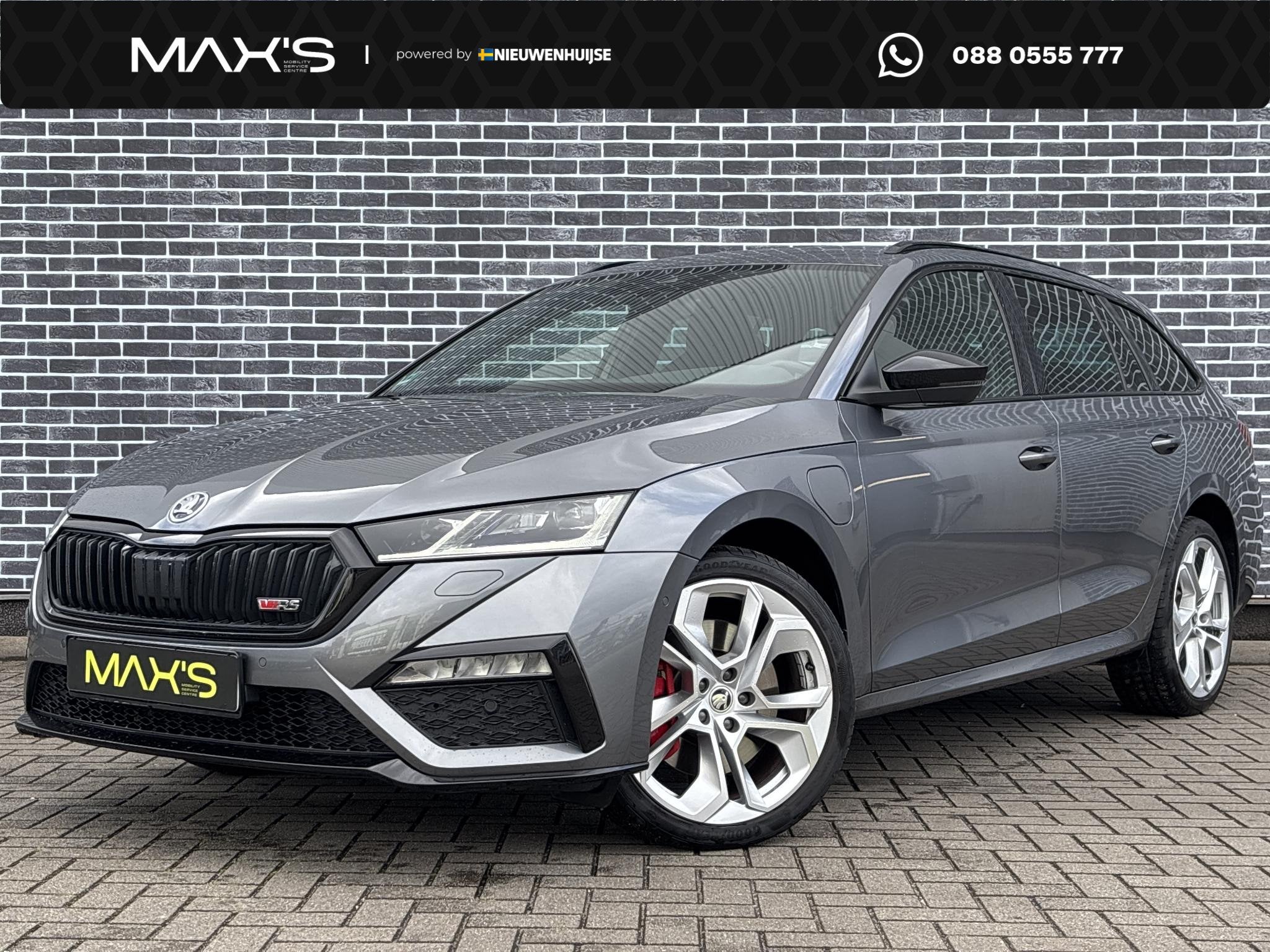 Skoda Octavia Combi 1.4 TSI RS iV PHEV Business | Achteruitr, Auto's, Skoda, Stof, Gebruikt, 4 cilinders, Hybride Elektrisch/Benzine
