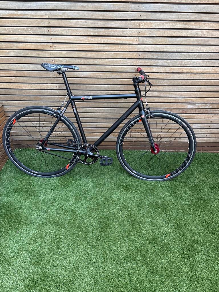 Cinelli fixed gear fiets, zwart, Fietsen en Brommers, Ophalen, Zo goed als nieuw, Minder dan 10 versnellingen, Overige merken
