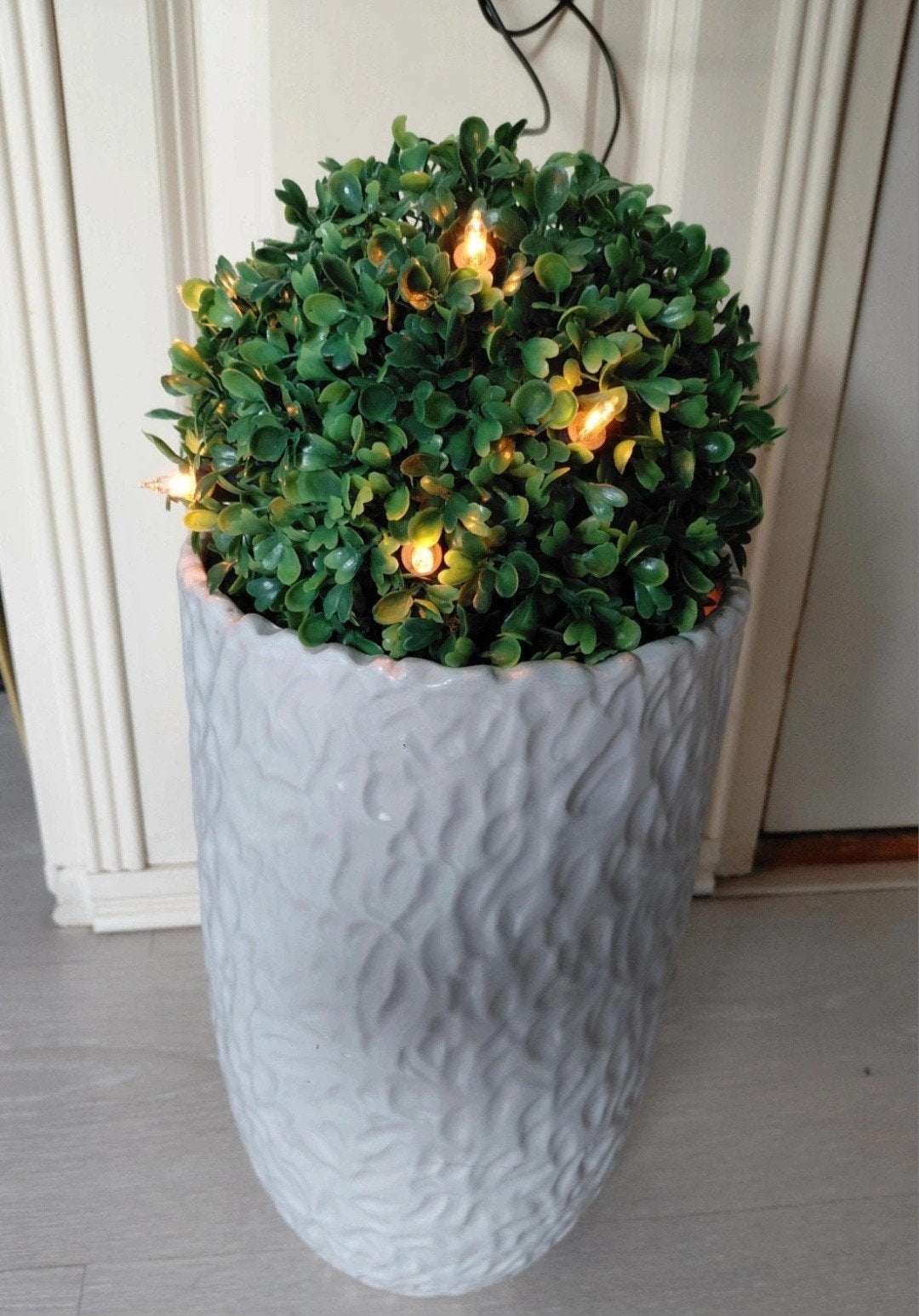 buxus,  schulp vaas verlichting, Ophalen of Verzenden, Zo goed als nieuw