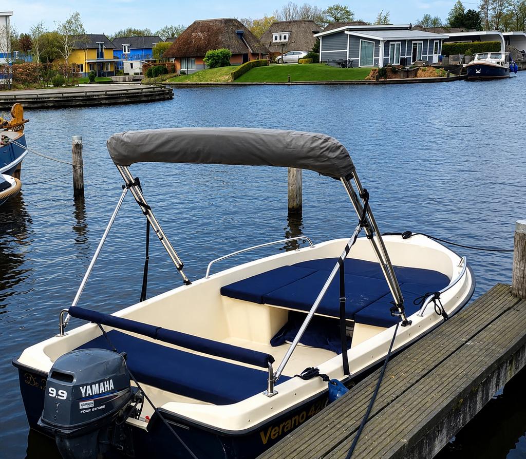 Verano 420 Sloep+Yamaha 9.9 PK 4-takt +Trailer Complete Set, Watersport en Boten, Anker, Ophalen, Overige merken, Overige typen