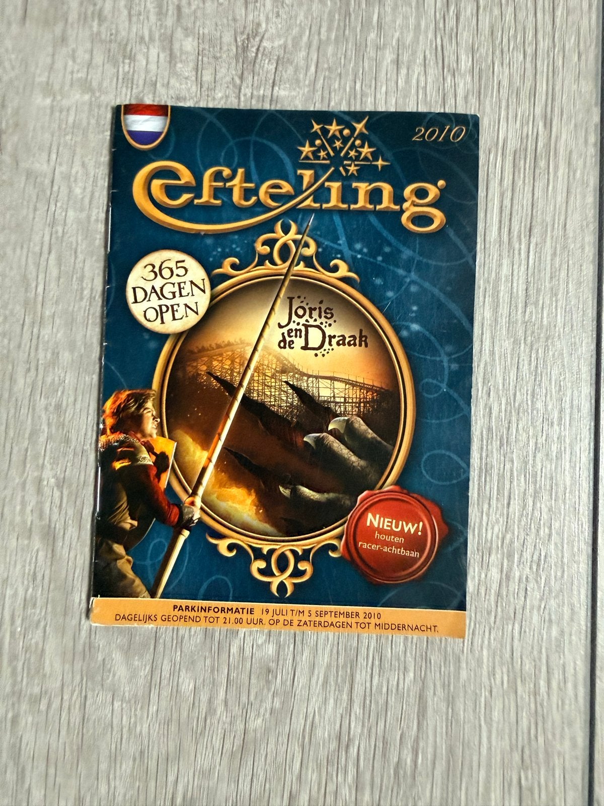 Efteling Parkinformatie 2010 - Joris en de Draak, Ophalen of Verzenden, Gebruikt, Overige typen