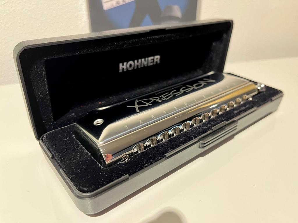 Hohner Xpression mondharmonica, Muziek en Instrumenten, Blaasinstrumenten | Mondharmonica's, Ophalen of Verzenden, Zo goed als nieuw