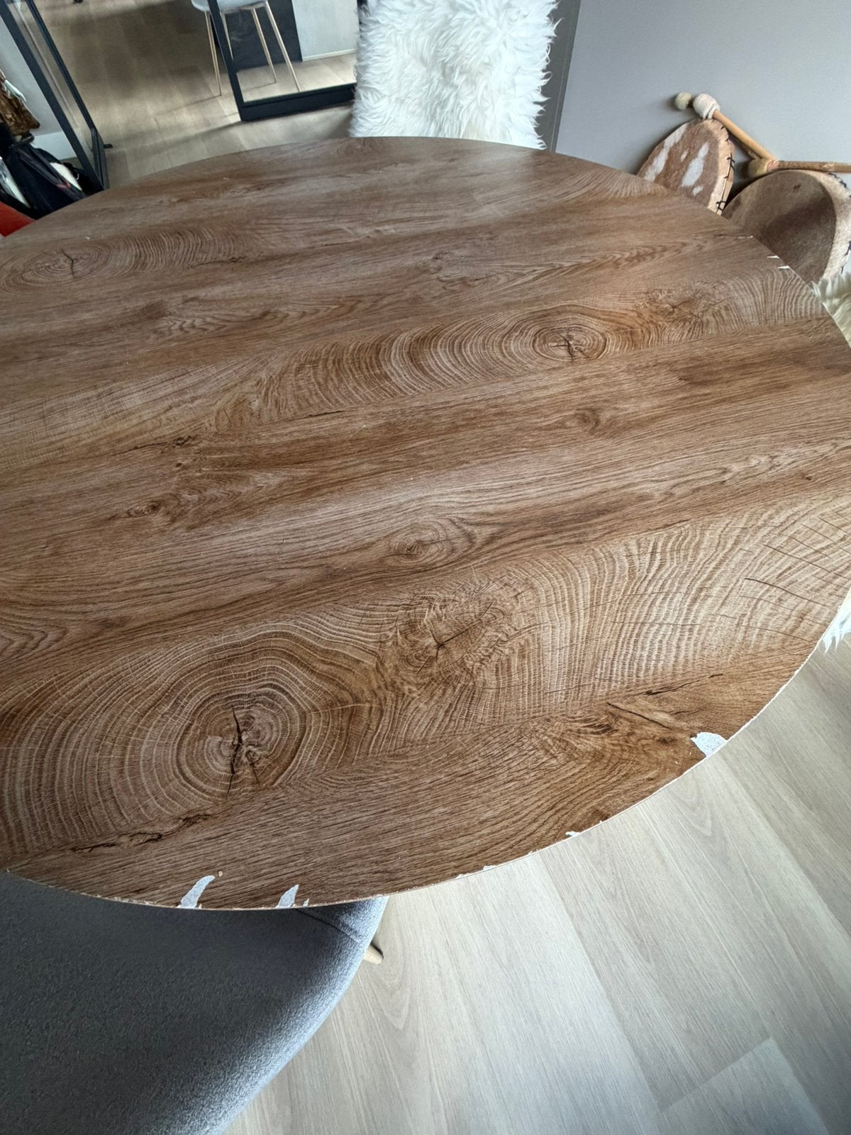 Ronde eettafel, Ophalen, Overige materialen, Gebruikt, Rond