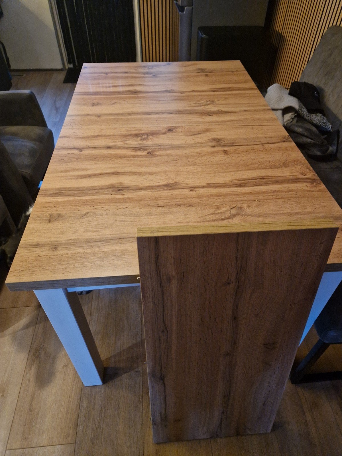 Eetkamerset: Uitschuifbare tafel met 4 Stoelen, Ophalen, Overige materialen, 200 cm of meer, 50 tot 100 cm