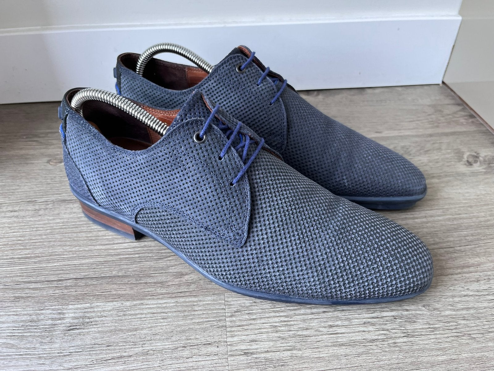 Floris van Bommel herenschoenen maat 8 / 42 H, Floris van Bommel, Blauw, Floris van Bommel, Ophalen of Verzenden