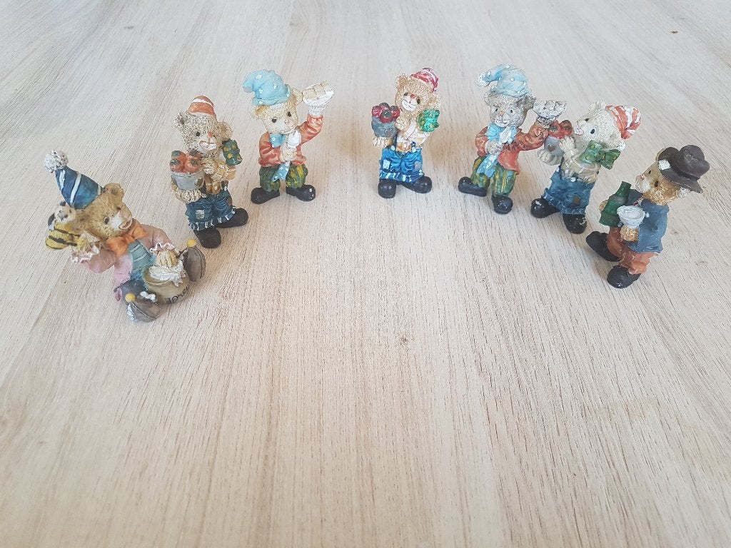 Beertjes Kleine beeldjes 7 stuks, Verzamelen, Beren en Cherished Teddies, Ophalen of Verzenden, Zo goed als nieuw, Beeldje, Cherished Teddies