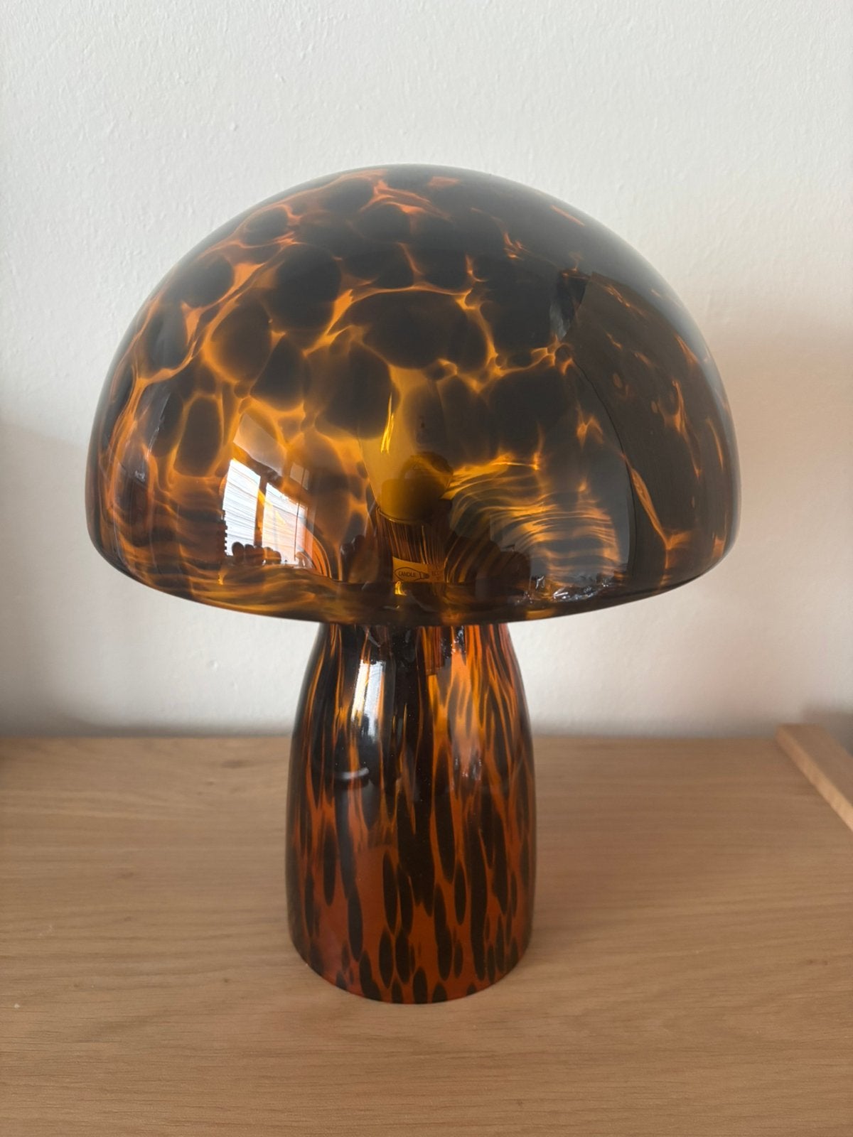 lamp mushroom glas paddenstoel lampen tafellamp bureau, Ophalen, Nieuw, Glas