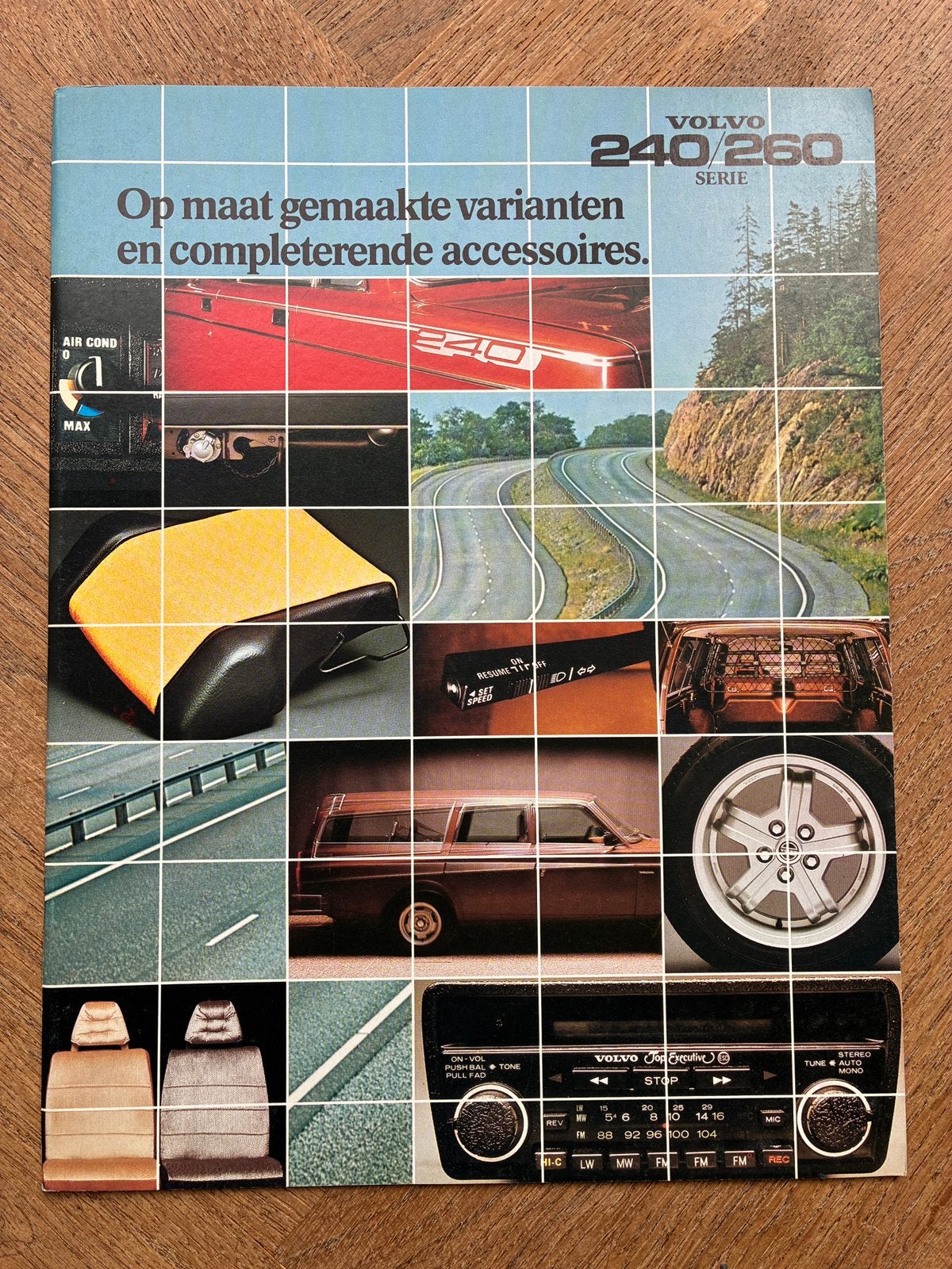 Volvo 240 / 260 accessoires brochure 1979, Verzenden, Zo goed als nieuw, Volvo