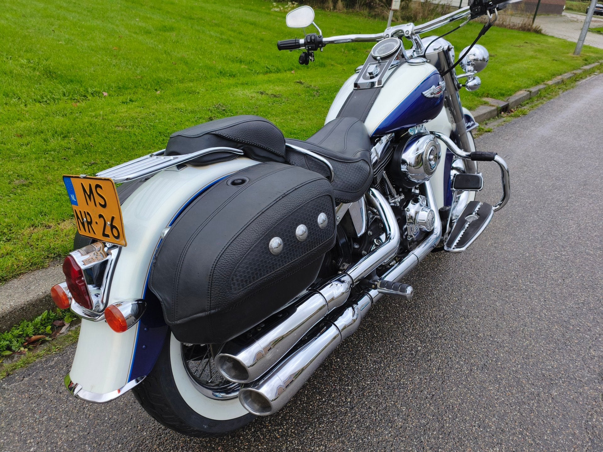 Harley Davidson Chopper 96 FLSTN Softail Deluxe org NL 5hd, Motoren, Chopper, Meer dan 35 kW, Handgeschakeld, 1584 cc
