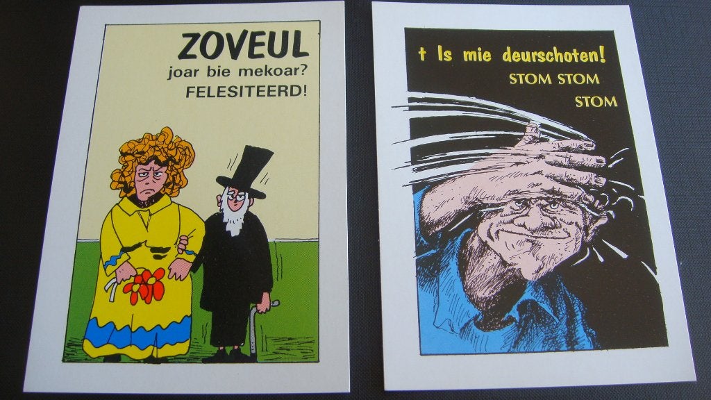 partij van 30 Friesche kaartjes., Ophalen of Verzenden, 1980 tot heden, Ongelopen, Overige thema's