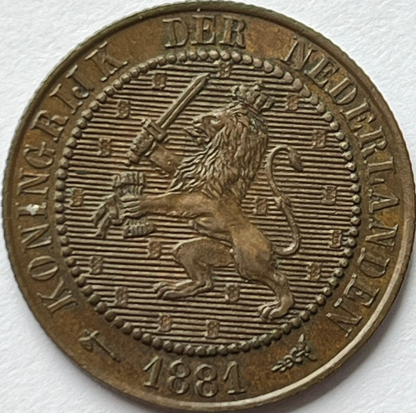 Hele mooie 2,5 cent 1881, Ophalen of Verzenden, Koning Willem III, Losse munt