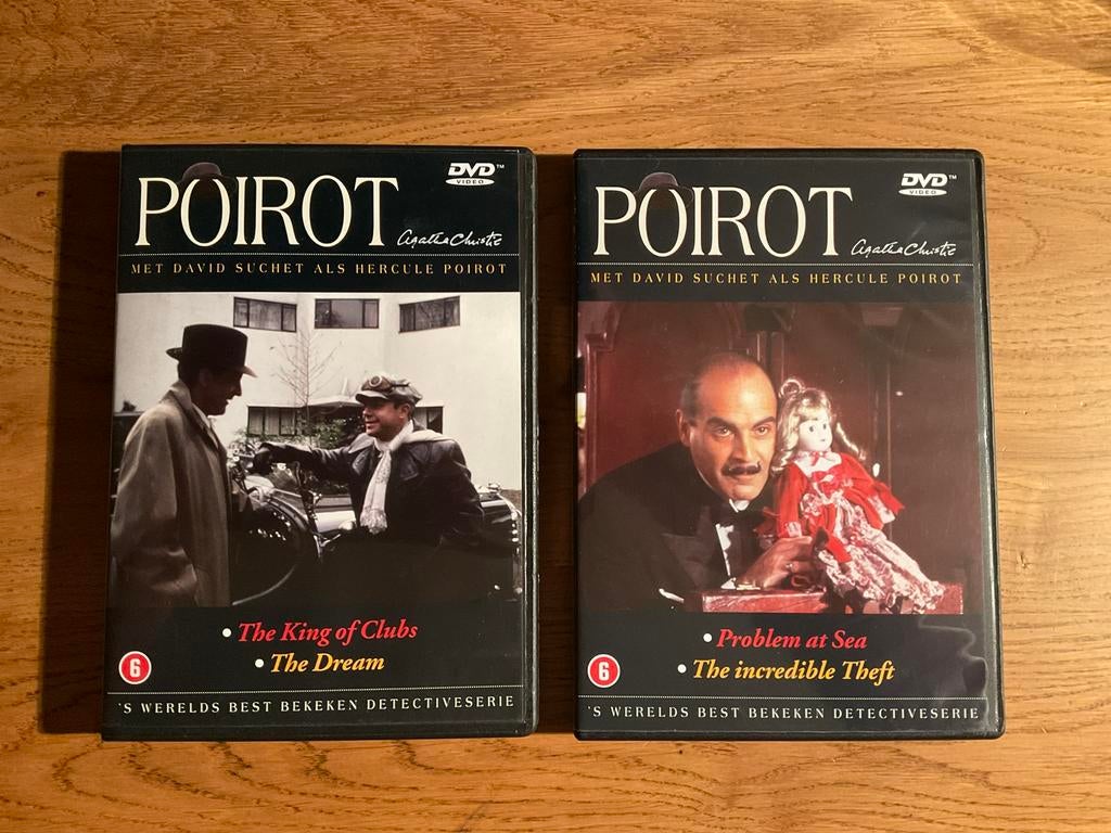 11) Hercule Poirot Boxset - Met 2 X 2 films, David Suchet., Alle leeftijden, Ophalen of Verzenden, Zo goed als nieuw