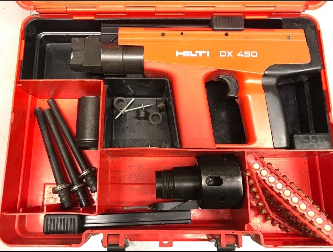 Hilti DX 450 Schiethamer, Ophalen, Gebruikt