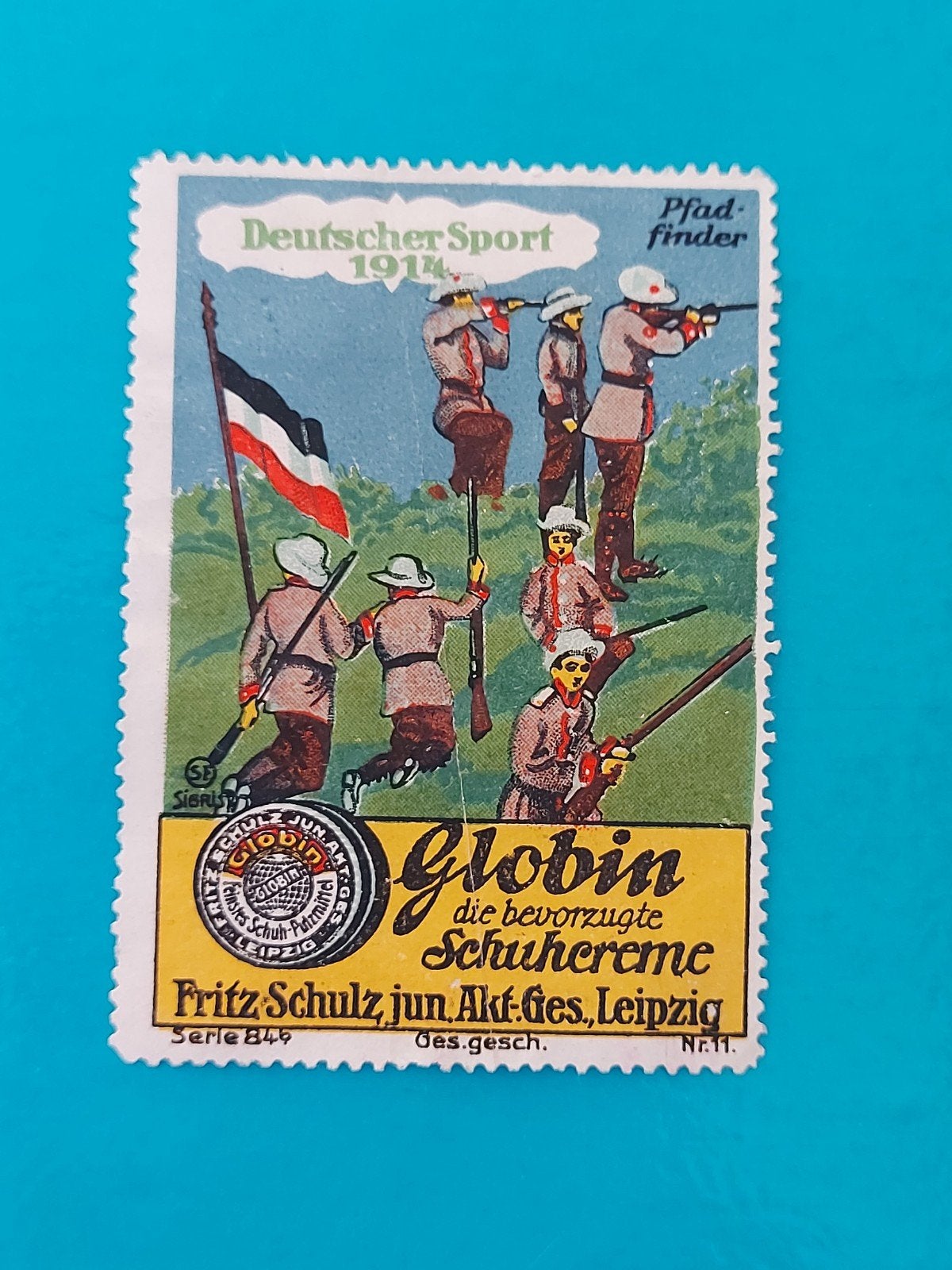 Sluitzegel GLOBIN Schuhcreme - Padvinders, Verzenden, Embleem, Speld of Insigne