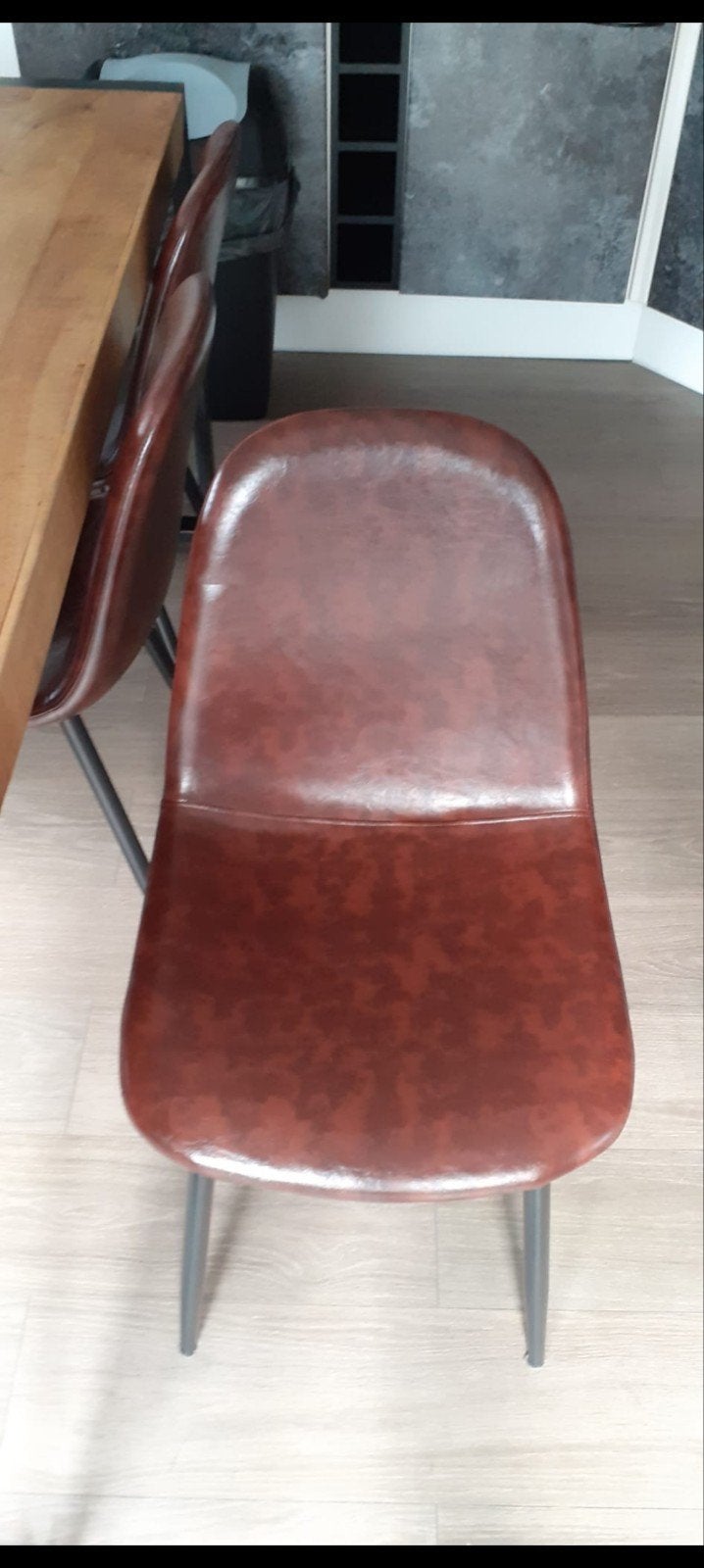 Eettafel met 6 stoelen, Gebruikt, 50 tot 100 cm, Modern industrieel, 150 tot 200 cm