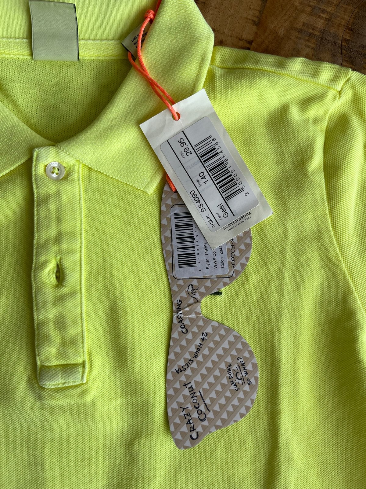 Nieuw Scotch & Soda jongens polo shirt geel maat 140, Ophalen of Verzenden, Nieuw, Jongen, Shirt of Longsleeve