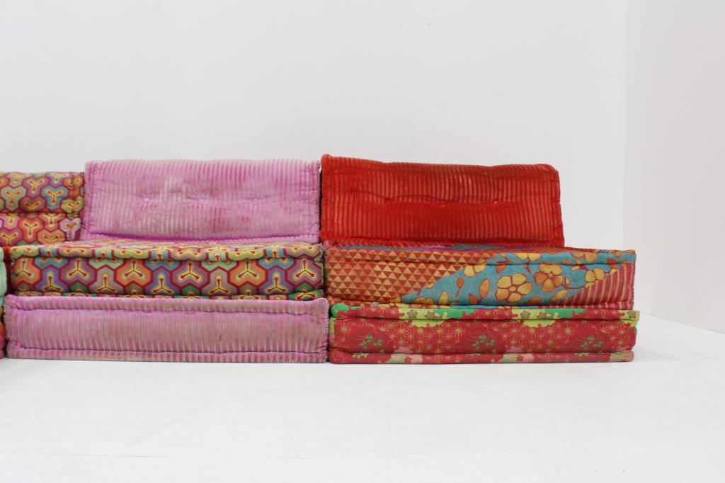 Roche Bobois Mah Jong sofa Kenzo Takada  12 delen, Gebruikt, 300 cm of meer, Ophalen of Verzenden, Vierpersoons of meer