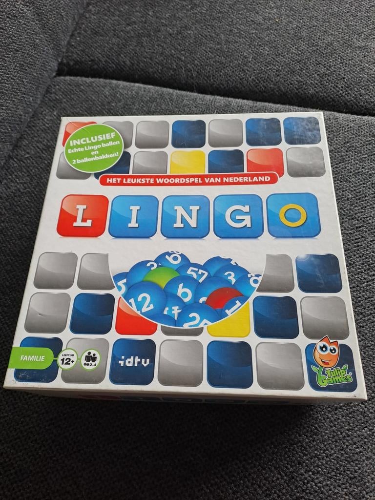 Lingo Bordspel - Het Leukste Woordspel van Nederland, Een of twee spelers, Ophalen of Verzenden, Zo goed als nieuw, IDTV / Tulip Games