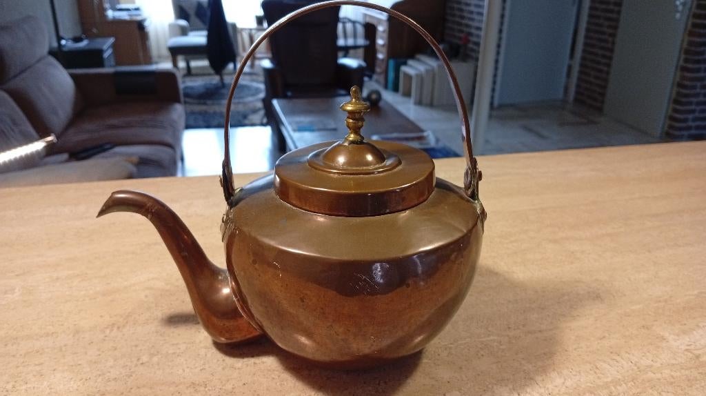 antiek koperen Hollandse appelketel., Antiek en Kunst, Ophalen, Koper