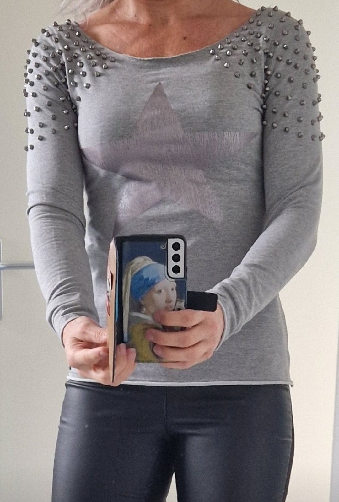 Stoere dunne grijze pullover van Glitz & Glam maat S, Kleding | Dames, Ophalen of Verzenden, Zo goed als nieuw, Maat 36 (S), Grijs