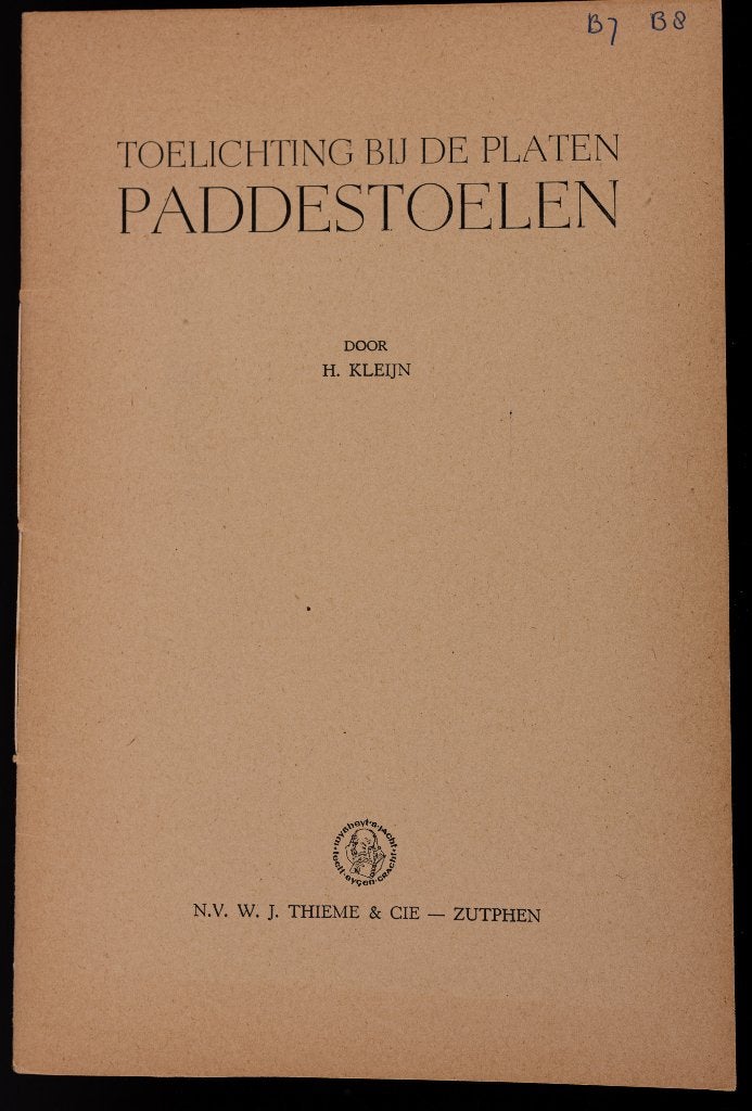 schoolplaat boekje    Paddestoelen .    , Antiek en Kunst, Ophalen of Verzenden, Natuur en Biologie