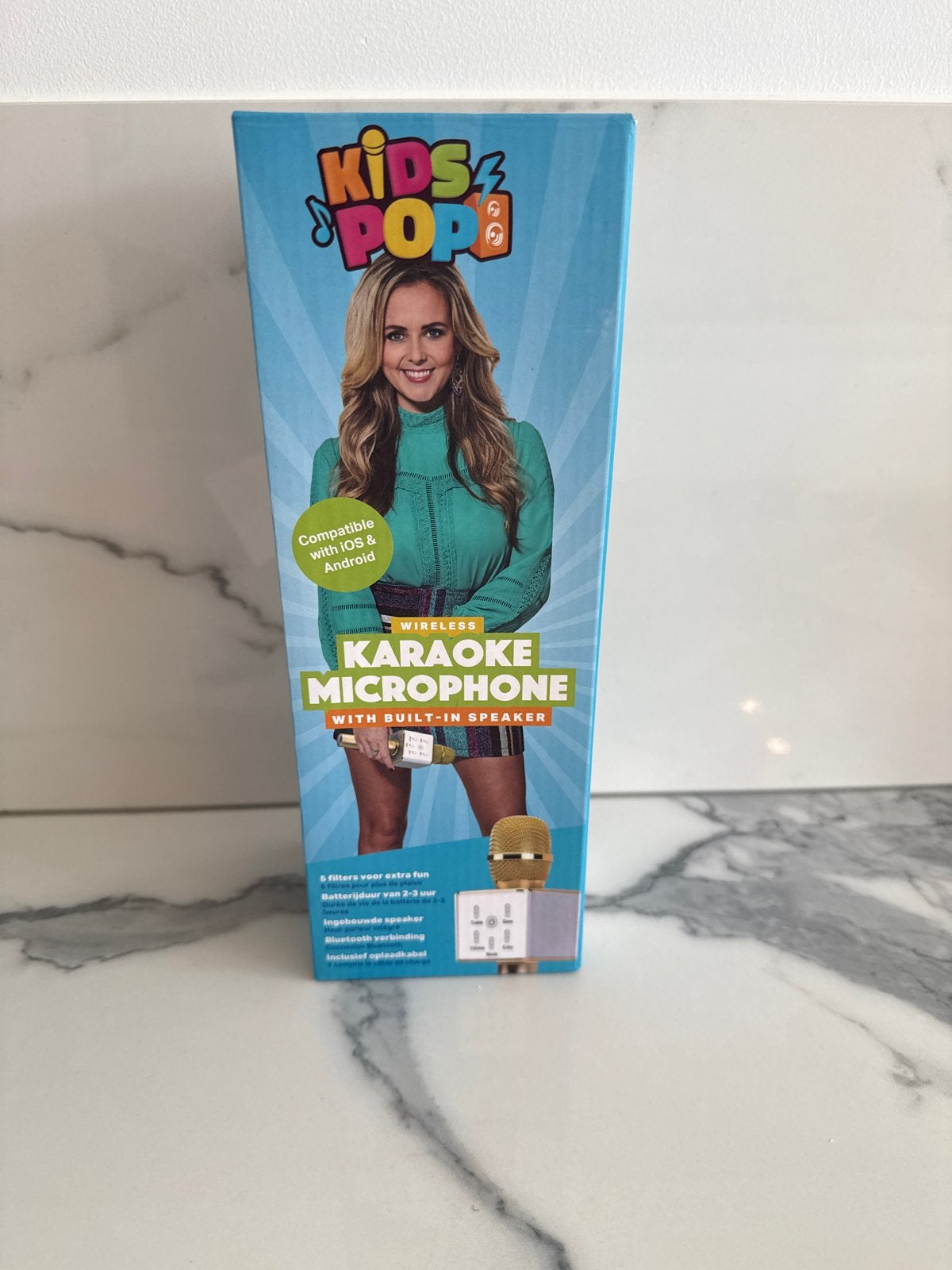 Kids Pop Draadloze Karaoke Microfoon met Ingebouwde Speaker, Audio, Tv en Foto, Karaoke-apparatuur, Ophalen of Verzenden, Nieuw