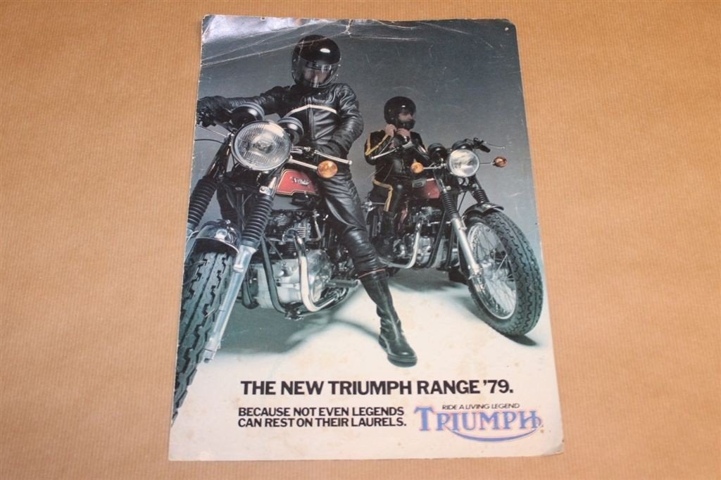 Zeldzame brochure - New Triumph Range \'79, Boeken, Ophalen of Verzenden, Zo goed als nieuw