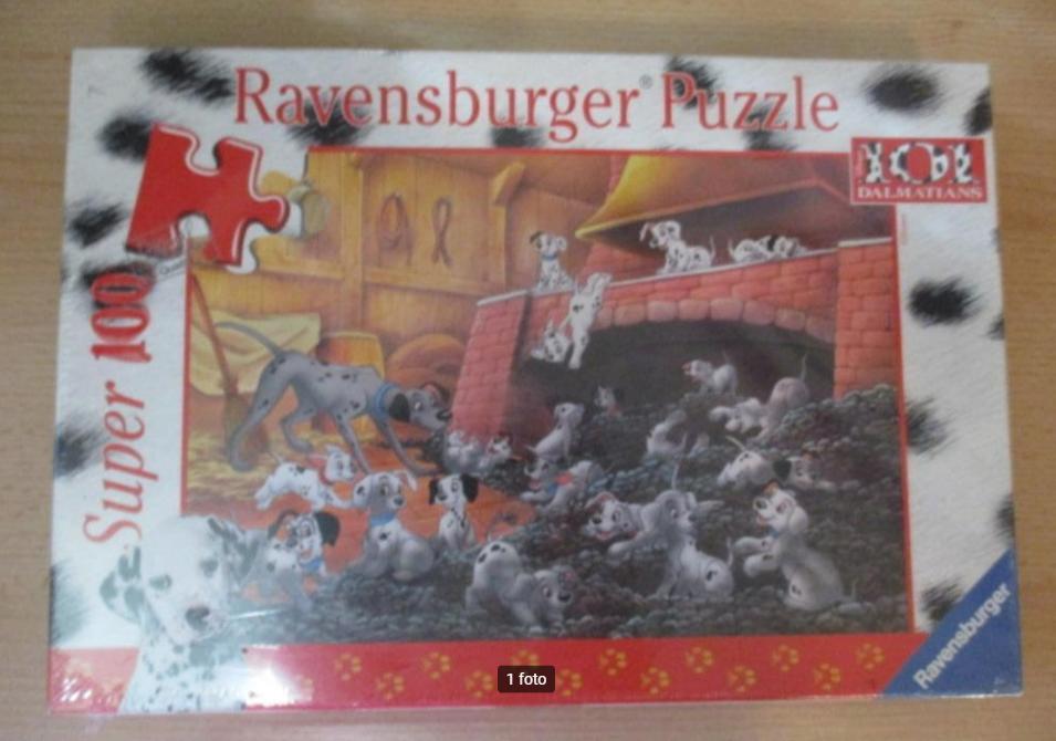 Disney 101 Dalmatiërs puzzel 100 stukjes onder het roet, Verzamelen, Disney, Ophalen of Verzenden, Overige figuren, Gebruikt, Beeldje of Figuurtje