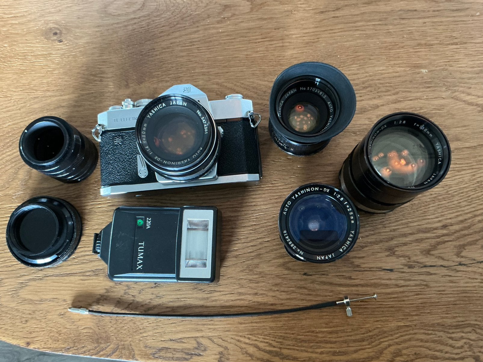 YASHICA CAMERA TL ELECTRO X MET LENZEN, Ophalen, Gebruikt, Spiegelreflex, Overige Merken