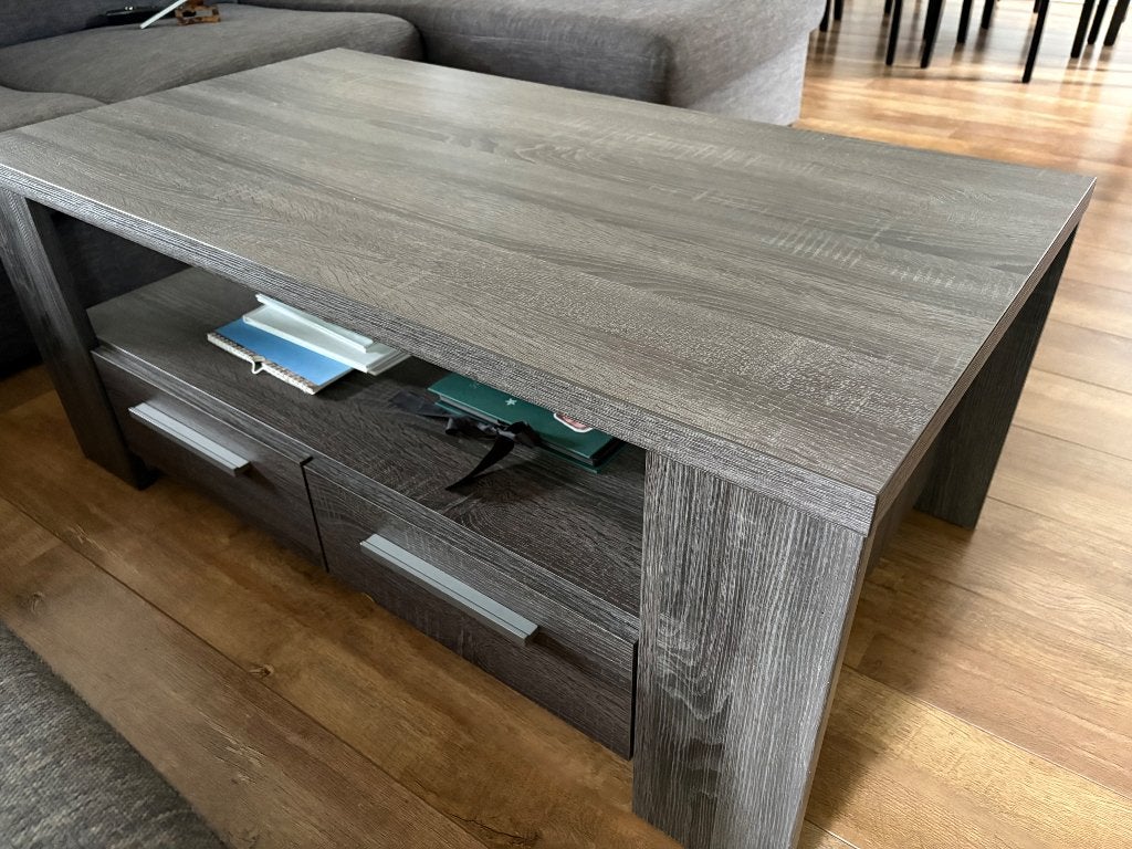 Grey Coffee table, Ophalen, Gebruikt, 100 tot 150 cm, 50 tot 100 cm